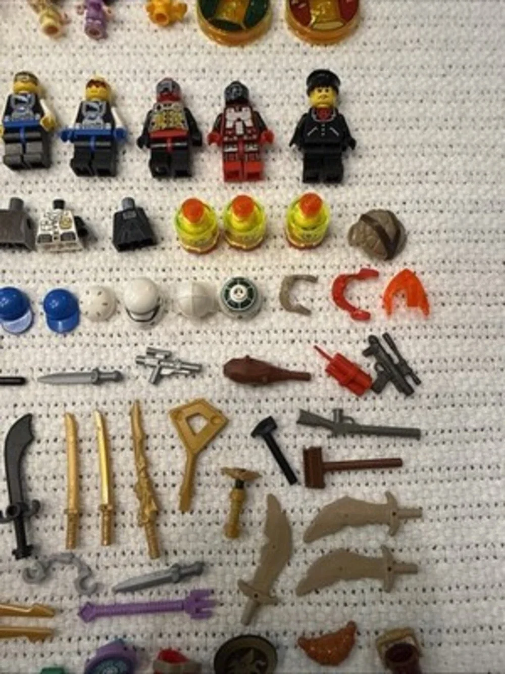 Lot Of Assorted LEGO Minifigures Minidolls Horses Body Parts Accessories